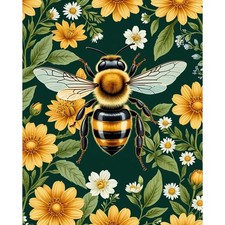 Paint by Numbers Kit for Adults Beginner, Bee Adult Paint by Number Kits on C...