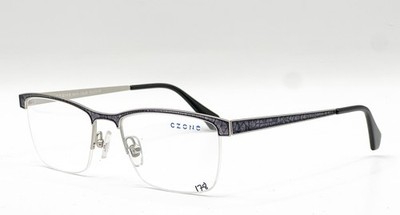 NEW CZONE E2218 COL.80 BROWN/GOLD AUTHENTIC EYEGLASSES 53-18