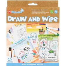 Kids Reusable Drawing Activity Set with 15 Fun Learning Activities Erasable