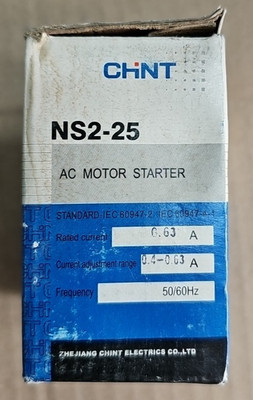CHINT NS2-25 0.4 - 0.63 AC MOTOR  STARTER