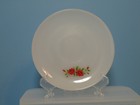 Vintage Anchor Hocking Fire King Milkglass Red Rose Saucer — photo 1