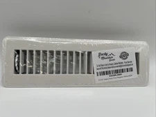 Rocky Mountain Goods White Heavy Duty Floor Register 2” x 10” NEW Walkable Vent