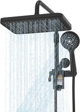 Filtered Shower Head with Handheld Spray Combo,12 inch High Pressure Rainfall