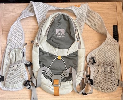 Nathan Race Vest Running Pack Gray 2L HPL 020 Hydration Trail Hiking