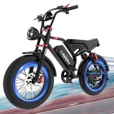 20"Fat Tire Electric bike 3000W 47MPH Off-Road Mountain Ebike for Adult 48V 33AH