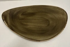 Steelite International Craft Brown Swirl 14.5" Freestyle Plate/Platter England