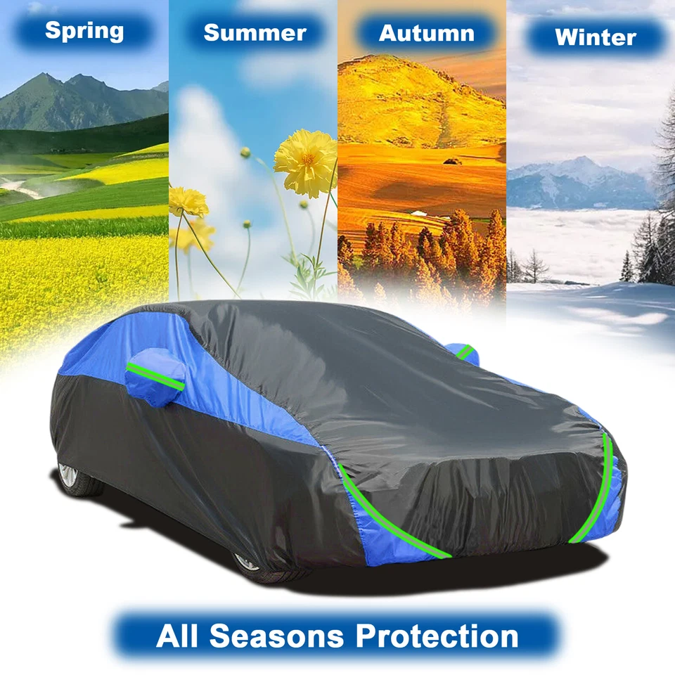 Funda de coche para BMW algodón y PEVA cobertura completa exterior impermeable anti-UV a prueba de nieve Foto 3 de 4