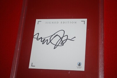 MICHAEL J FOX Back To The Future Signed Book Cut PSA/DNA Slabbed