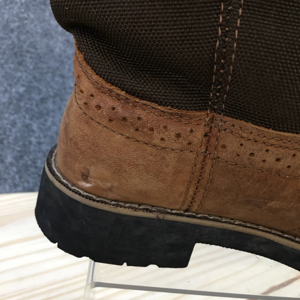 Botas Itasca Juveniles 4 Buckaroo Vaquero Occidental Cuero Marrón Pull On Block 5027030 Foto 2 de 4