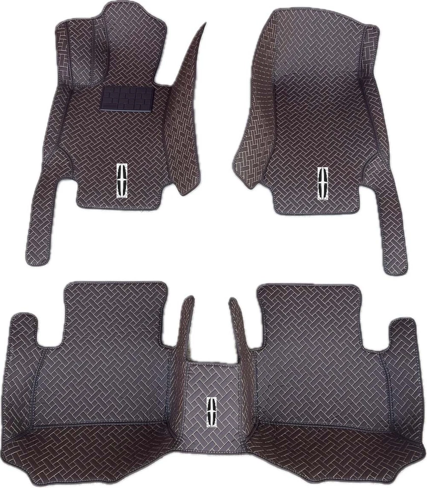 Car Floor Mats For Lincoln All Weather Custom Auto Carpets Luxury PU Leather New Foto 3 de 4