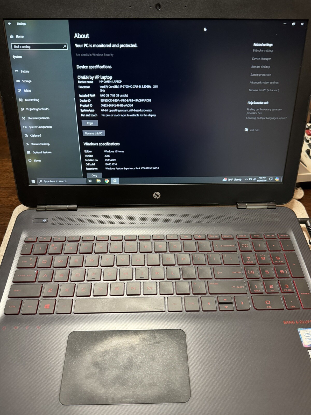 HP OMEN Gaming Laptop Falak Tayyeb Platinum Government Services L.L.C