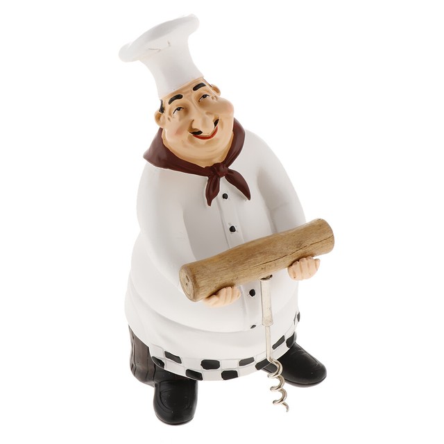 Italian Chef Figurine Statue Restaurant Decor for Countertop Kitchen eBay