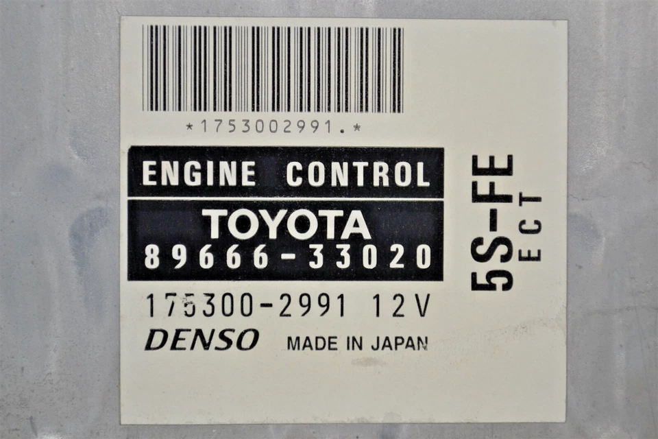 8966633020 Toyota Camry 2000 Engine Control Unit ECU ECM Module OEM 1B3 867 B7 - Image 3 of 4
