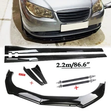 Front Bumper Lip Spoiler Chin Splitter For Hyundai Elantra Sedan Gloss Black