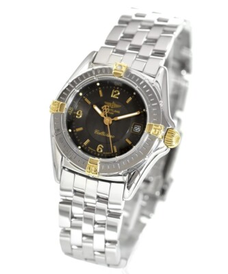 Breitling Callistino Damenuhr Stahl/Gold (gebraucht) Damenuhr