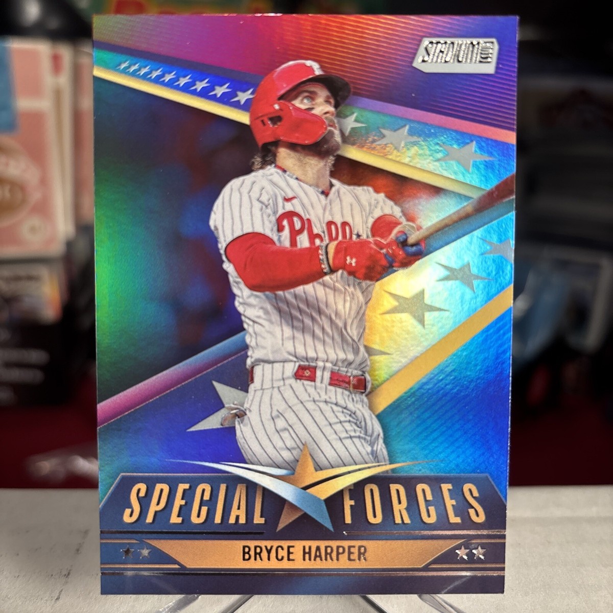 2024 Topps Stadium Club Bryce Harper RARE Special Forces Foil SSP 