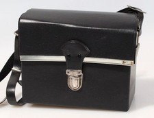 CAMERA BAG, VINTAGE BLACK WITH STRAP (6.5x3x5)