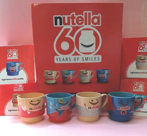 NUTELLA FERRERO 4 TAZZE YEARS OF SMILES 4 ANNI DI SORRISI MUG TAZZA COLLECT 2024