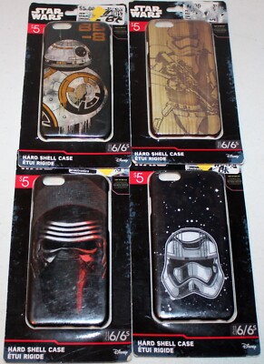 4 Star Wars iPhone 6/6s Hard Shell Case BB8, Stormtrooper, Kylo Ren, Disney eKid