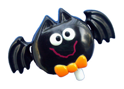 Hallmark PIN Halloween Vintage WIND UP BAT Action Movement 1987 Holiday ...