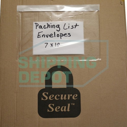 7x10 Clear Packing List Envelope Pouch Self Adhesive Secure Seal eBay
