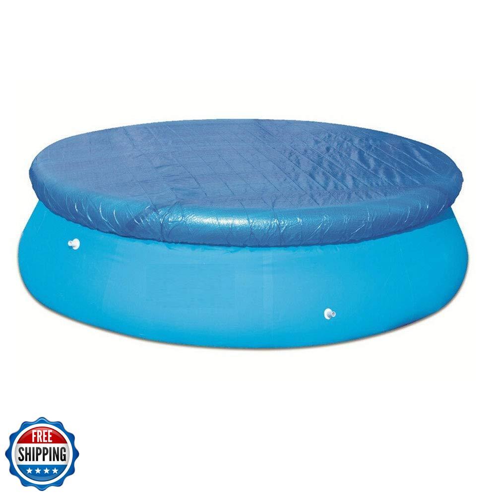 sportuli Round Swimming Pool Solar Cover, 15Ft Durable Dustproof Rainproof Po