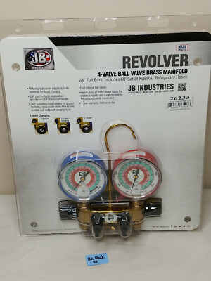 #ad Jb Industries 26233 Manifold Gauge 4 Valve New Old Stock $250.06
