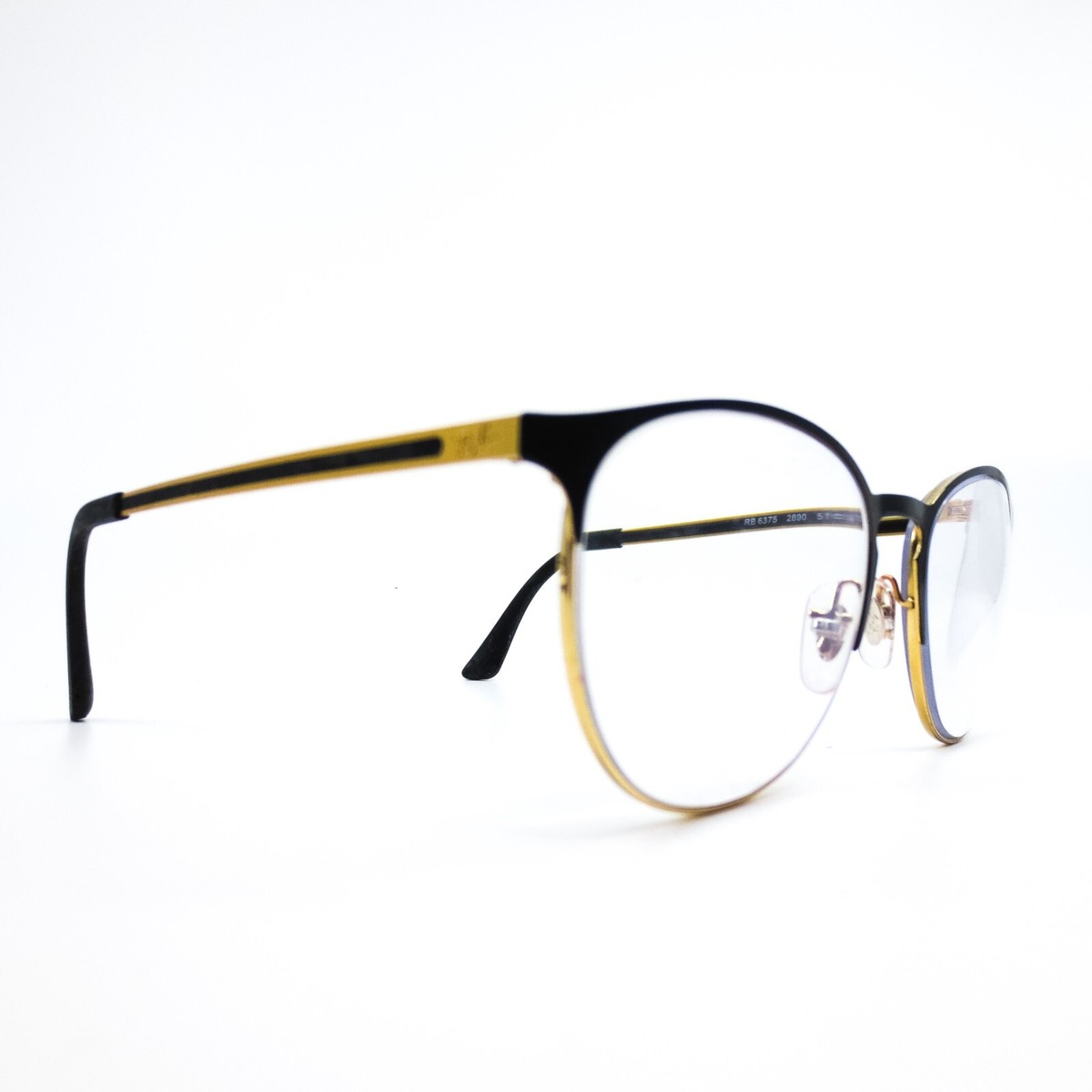 NEW RAY BAN unisex rb6375 round eyeglasses in yellow Ray-Ban RB6375 Optics Eyeglasses | LensCrafters main image 2