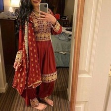 Embroidery Afghani dress for girl - Afghani style dress - Afghani dress for girl