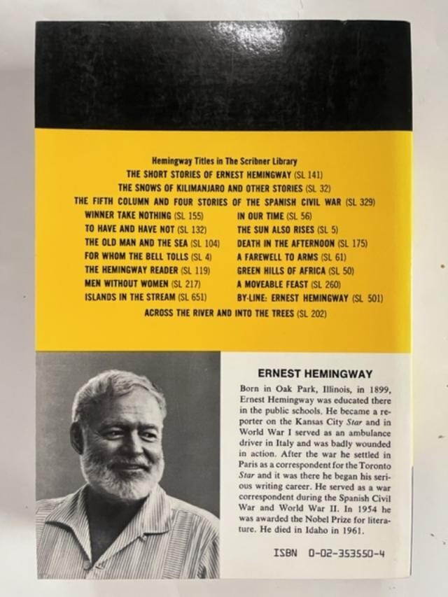 希少　Three Novels by Ernest Hemingway Three Novels of Ernest Hemingway | eBay