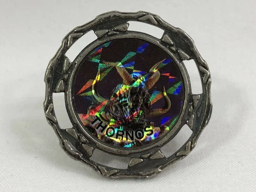 Vintage Mighty Morphin Power Rangers Spin Fighter Top Disc Thornos