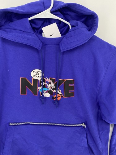 Nike Dri-FIT Standard Issue x Space Jam Light Concord Hoodie Men Sz L DJ3889-471 - Picture 3 of 7