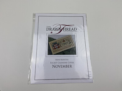 The Drawn Thread November Mini Months Pocket Calendar Cover Cross Stitch Pattern