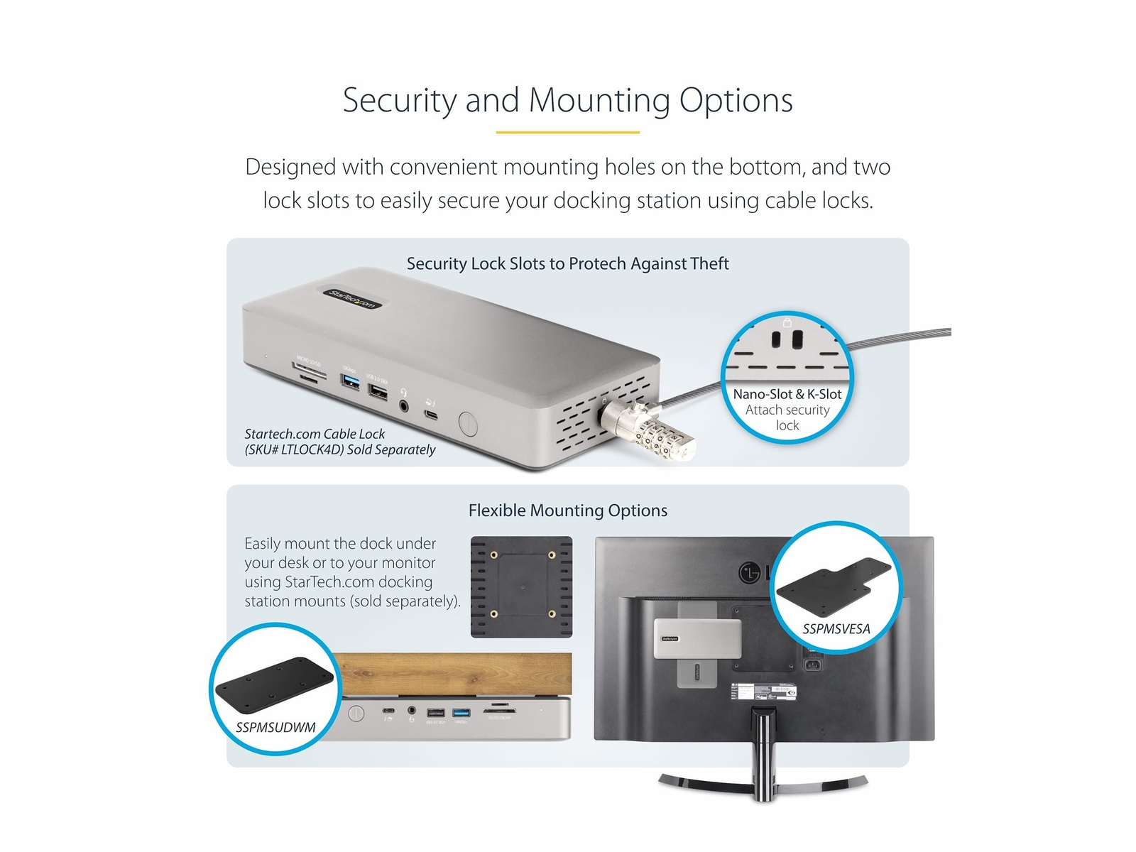 StarTech.com Thunderbolt 4 Dockingstation Multi Monitor Dock 132UE-TB4USB4DOCK