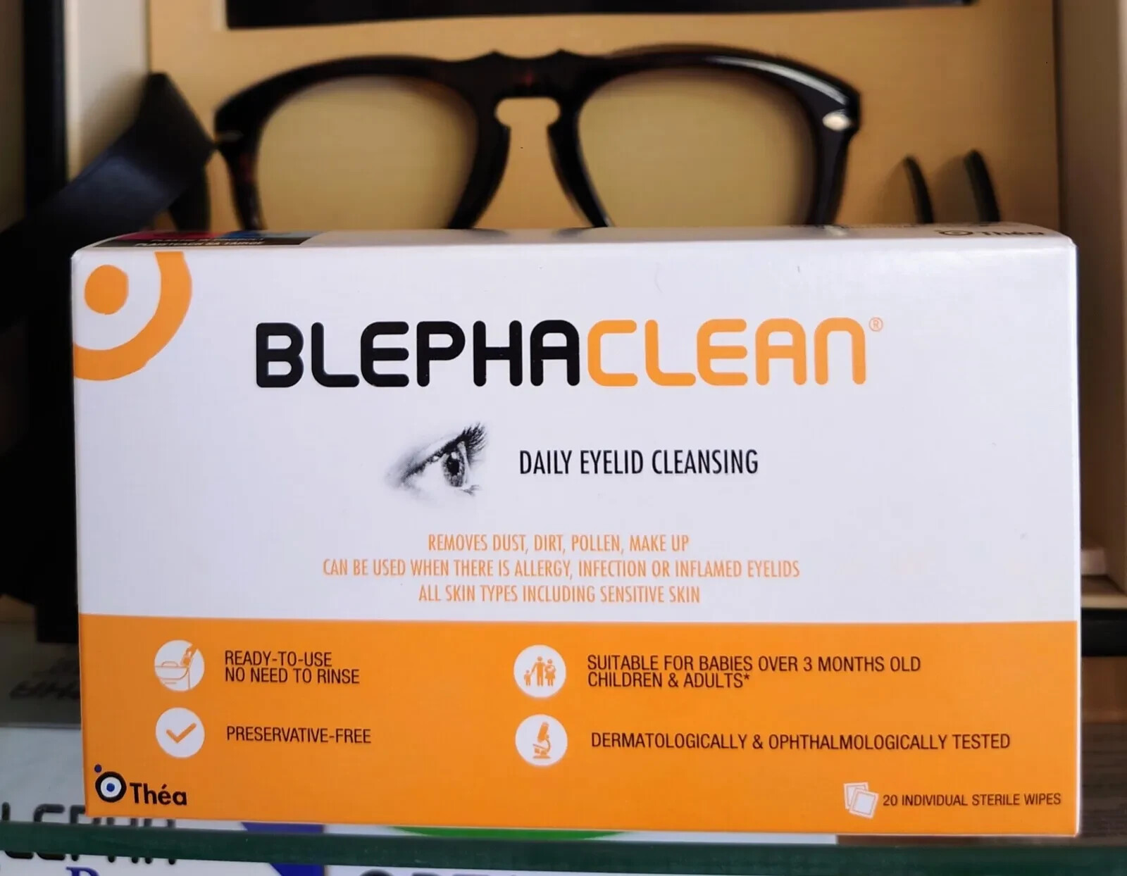 60 Blephaclean pads wipes Preservative free eyelid blepharitis mgd dry eyes