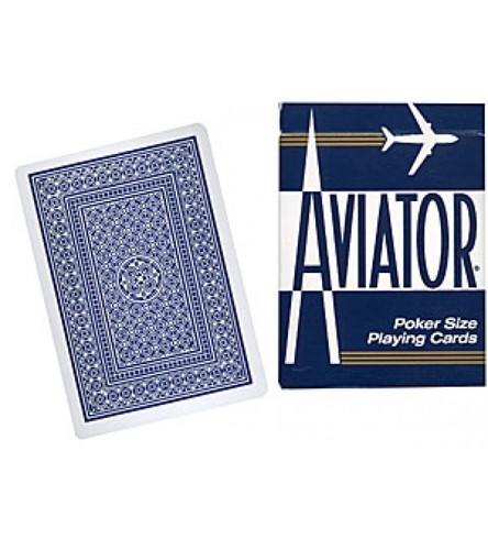 2 DECKS AVIATOR JUMBO INDEX DECK POKER PLAYING CARDS 1 RED 1 BLUE USPCC NEW - Picture 8 of 9