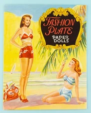 Vintage Original 1948 Saalfield FASHION PLATE Paper Dolls #2704 UNCUT