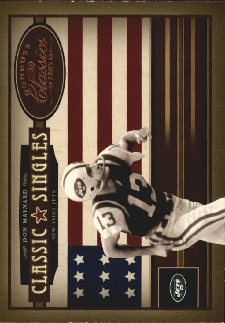 2005 Donruss Classics Football Insert/Parallel/Jersey Singles (Pick Your Cards)