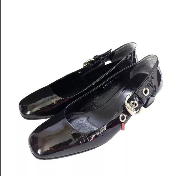 Escarpins GUCCI ceinture latérale émaillée noir EU36/US6 avec boite occasion Japon