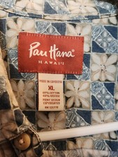 Pau Hana HAWAIIAN Shirt Size XL Short Sleeve, Button Up, EXTRA NICE :- 