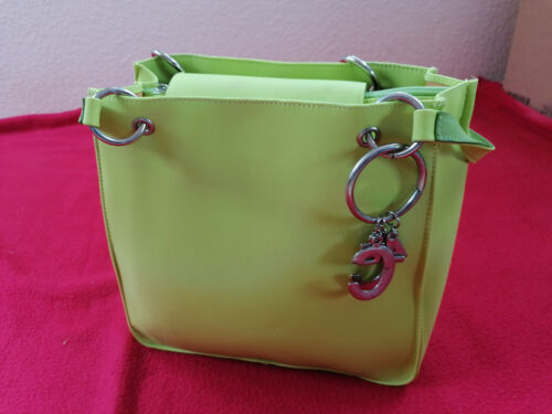 Handtasche Damen Umhängetasche Bag Damentasche neongrün grün Henkeltasche - Bild 13 von 14