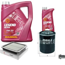 MAHLE Inspektionspaket 6 L MANNOL Legend Ultra 0W-20 f&uuml;r Subaru Forester 2.0i