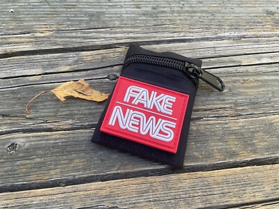 Fake News Patch, Glow In The Dark,Airsoft, Morale, Paintball