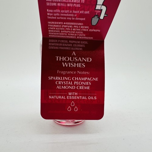 NEW! 4 BATH & BODY WORKS A THOUSAND WISHES WALLFLOWERS FRAGRANCE REFILLS 0.8 Oz - Picture 5 of 5