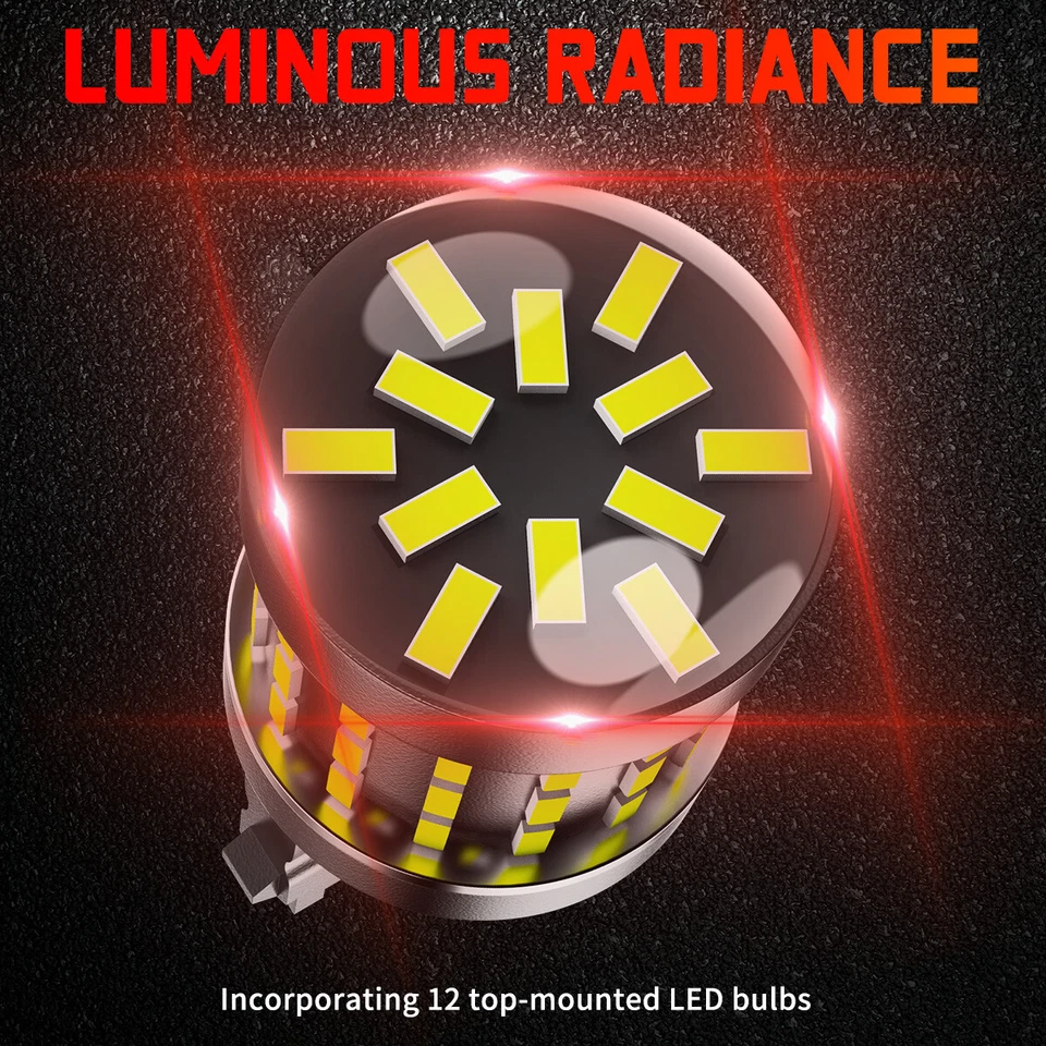 For Dodge Ram 1500 2500 3500 1994-2010 White LED Turn Signal Parking Light Bulbs - Image 4 of 4