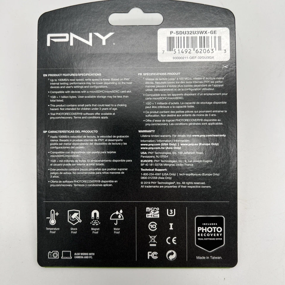 PNY Technologies Elite-X UHS-I microSDHC 32GB Memory Card - Image 2 of 2