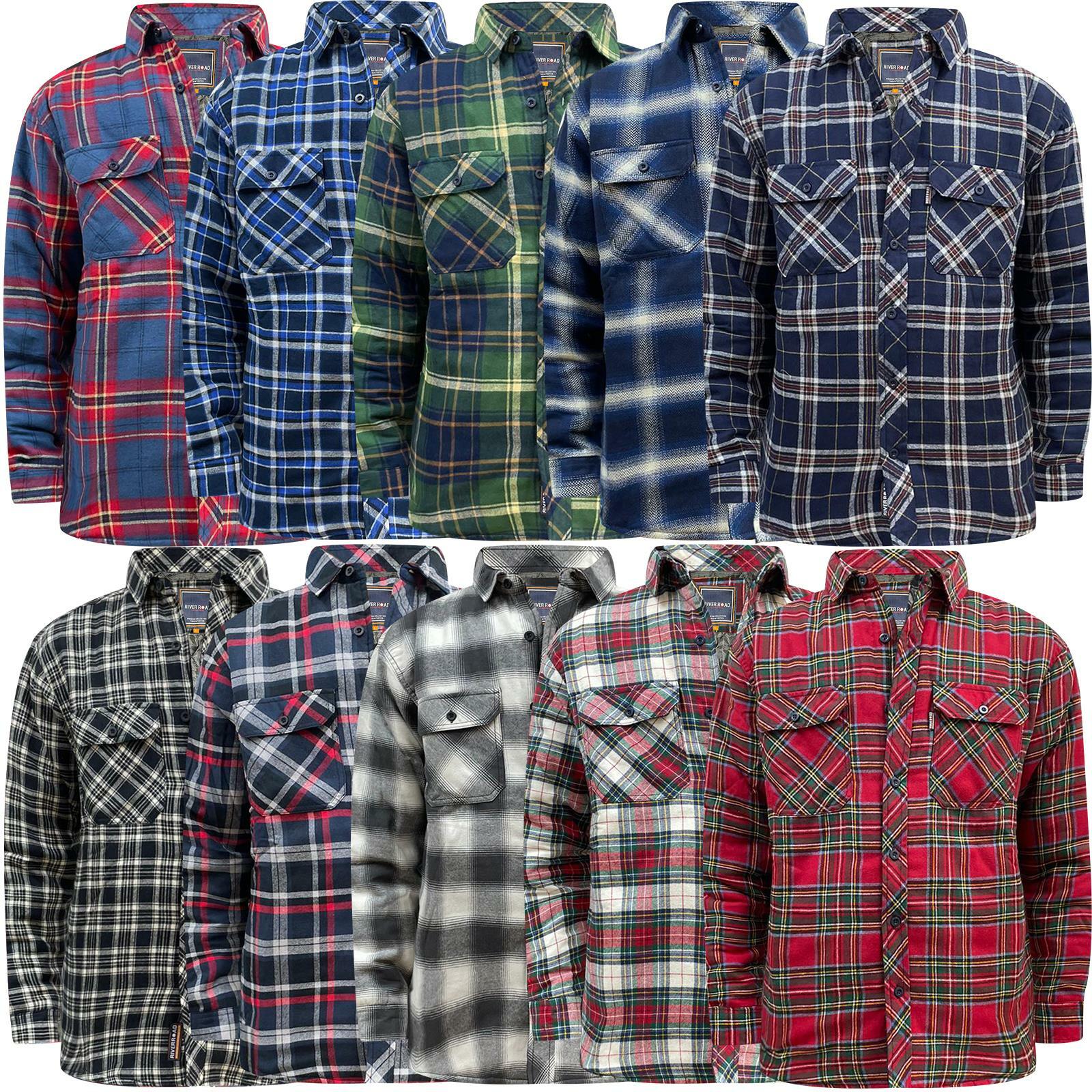 mens fleece work shirt