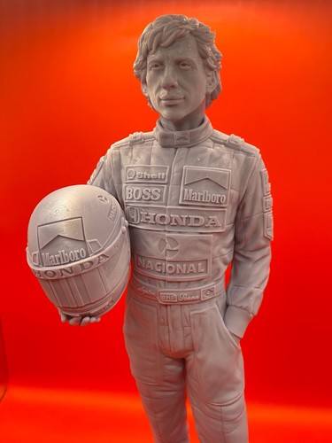 Giant Ayrton Senna 300 mm solid Statue F1 3D Resin Printed Formula One Brazil - Picture 2 of 4