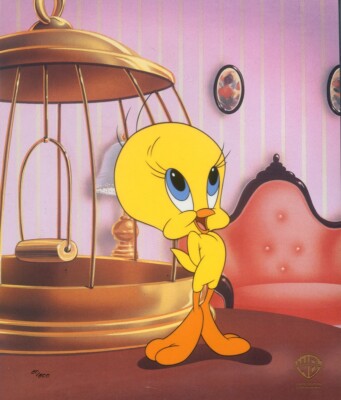 Classic Tweety Looney Tunes Warner Bros Limited Ed Animation Cel