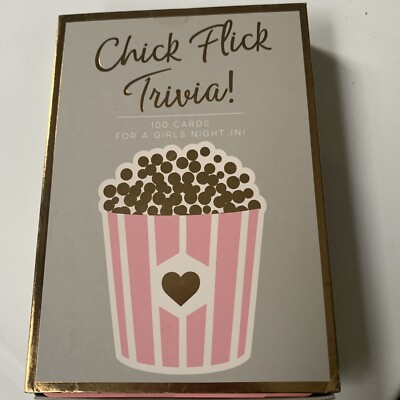 Chick Flick Trivia Girls Night Card Game Romantic Classics Modern Day Love Story